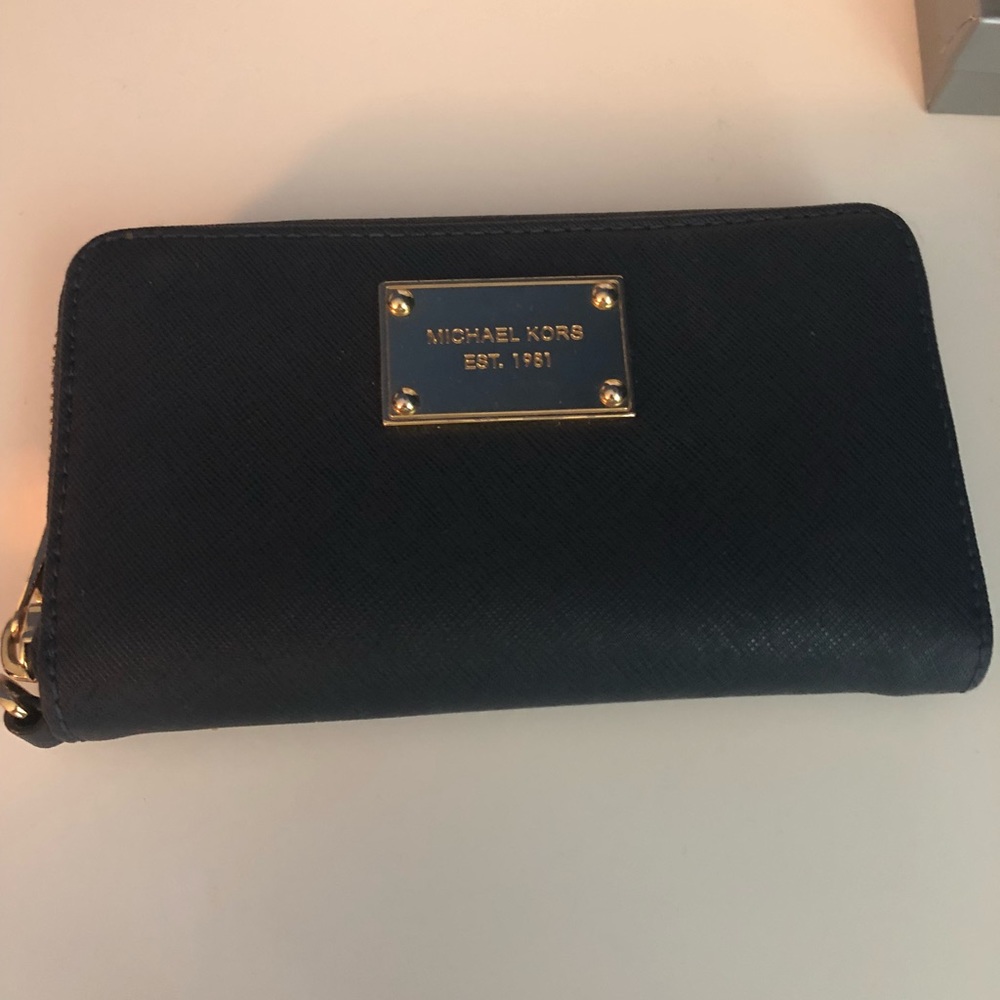 Navy blue Michael kors wallet